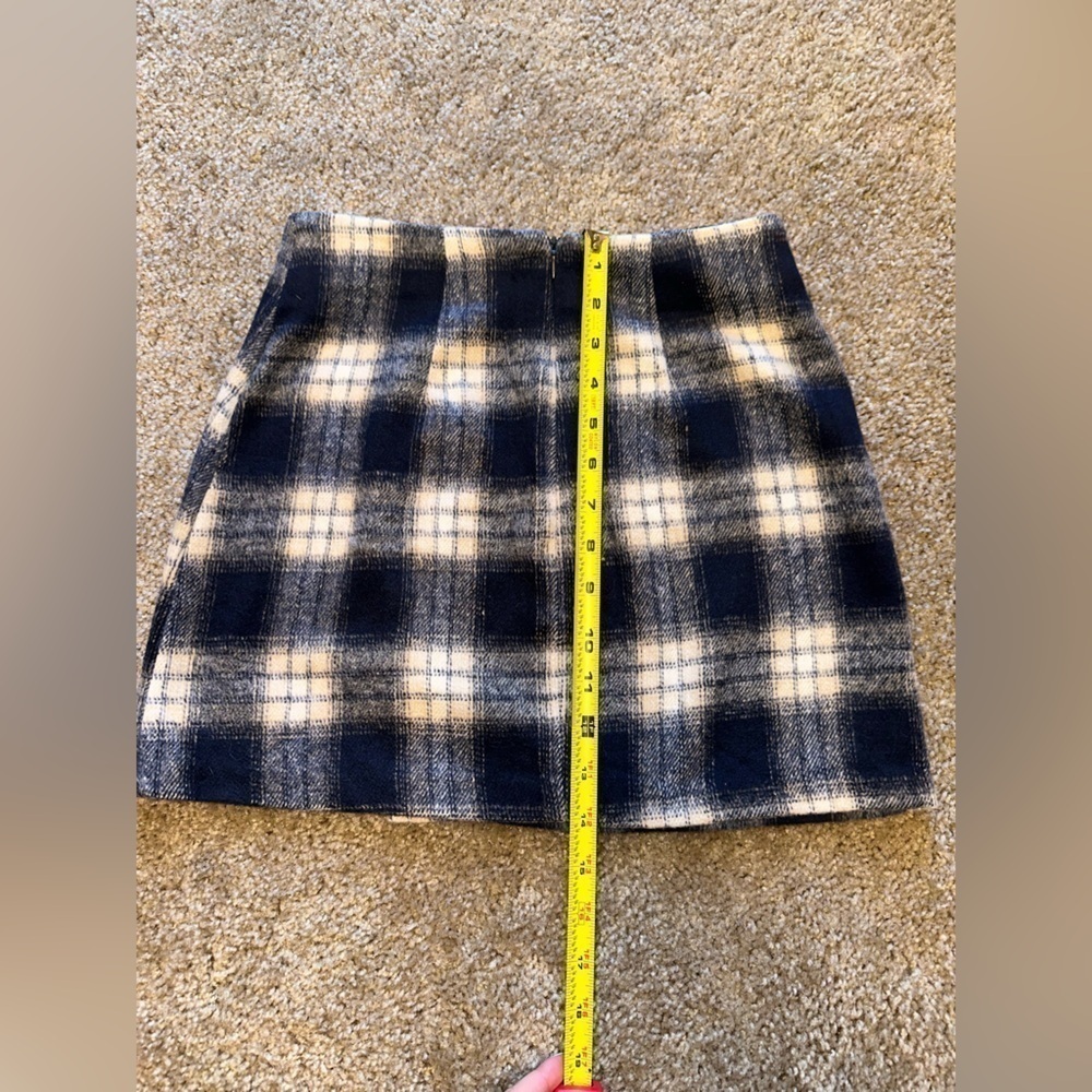 Forever 21 Blue Plaid Mini Skirt Extra Small - Picture 7 of 8